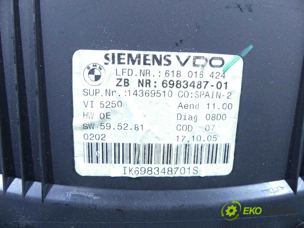 Bmw 3 E90 2005-2013 2.0d 122 HP manual 90 kW 1995 cm3 4- prístrojovka/ budíky 6983487-01 (Prístrojové dosky, displeje)