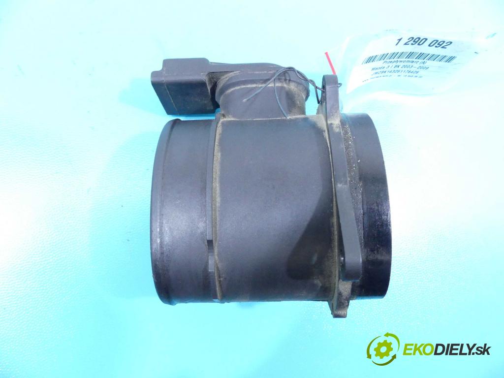 Mazda 3 I BK 2003-2009 1.6 citd 109 HP manual 80 kW 1560 cm3 5- průtokoměr:  (Váhy vzduchu)