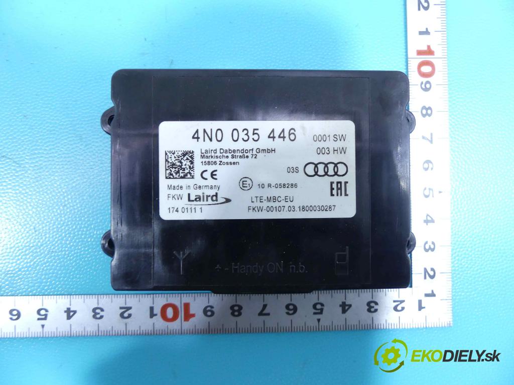 Audi A3 8V 2013-2020 1.5 TFSI 150 HP automatic 110 kW 1498 cm3 5- modul riadiaca jednotka 4N0035446 (Ostatné)