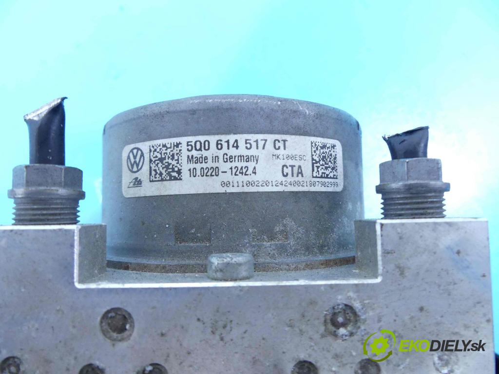 Audi A3 8V 2013-2020 1.5 TFSI 150 HP automatic 110 kW 1498 cm3 5- čerpadlo abs 5Q0614517CT (Pumpy ABS)