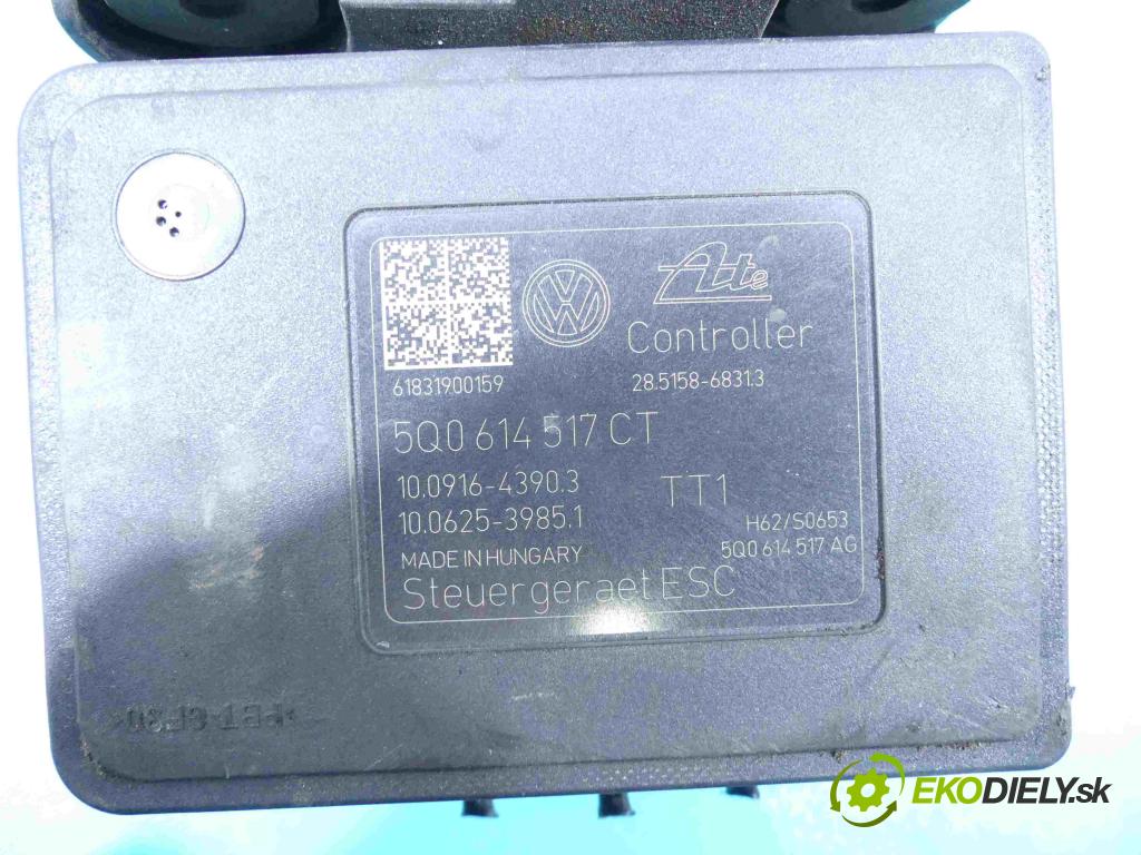 Audi A3 8V 2013-2020 1.5 TFSI 150 HP automatic 110 kW 1498 cm3 5- čerpadlo abs 5Q0614517CT (Pumpy ABS)