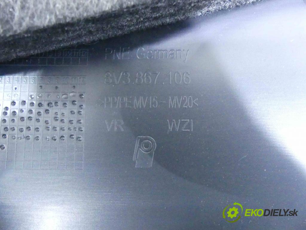 Audi A3 8V 2013-2020 1.5 TFSI 150 HP automatic 110 kW 1498 cm3 5- Čalounictví: dvere 8V3867106