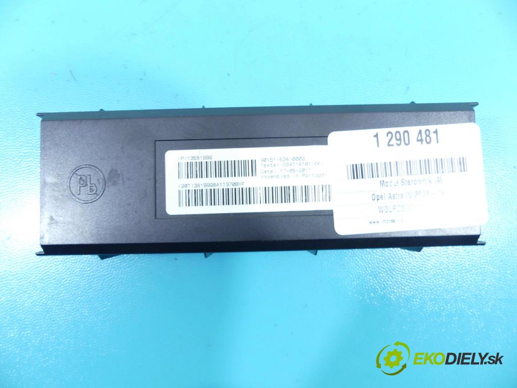 Opel Astra IV 2009-2015 1.4 T 140 HP manual 103 kW 1364 cm3 5- modul riadiaca jednotka 13581999 (Ostatné)