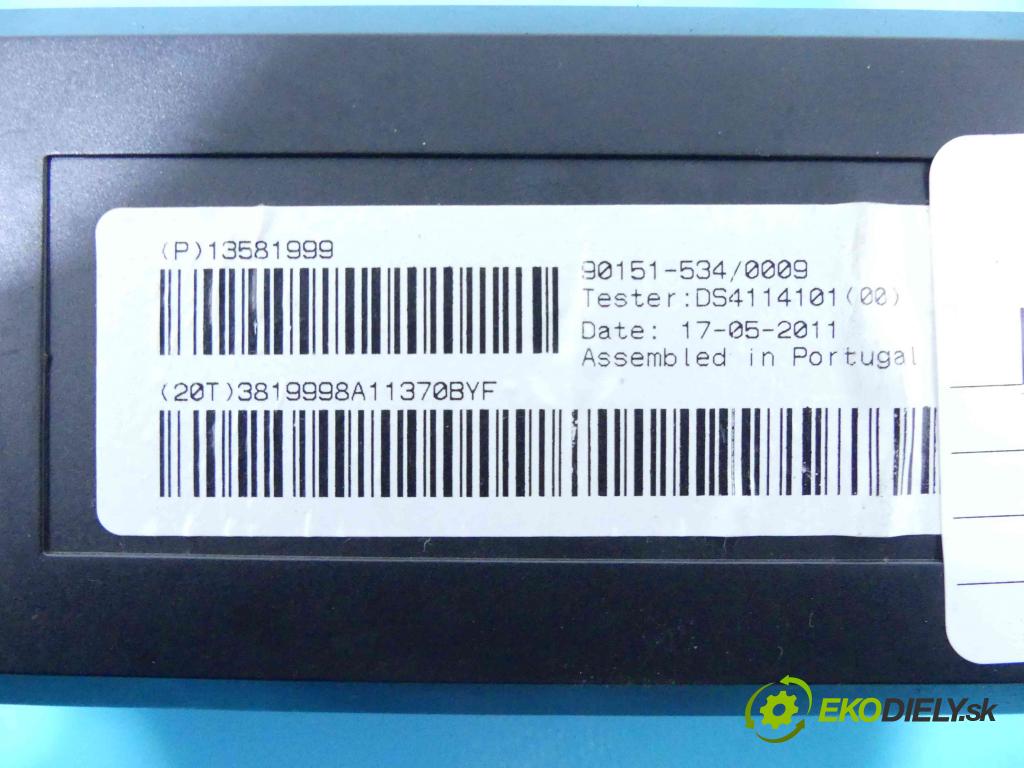 Opel Astra IV 2009-2015 1.4 T 140 HP manual 103 kW 1364 cm3 5- modul riadiaca jednotka 13581999 (Ostatné)