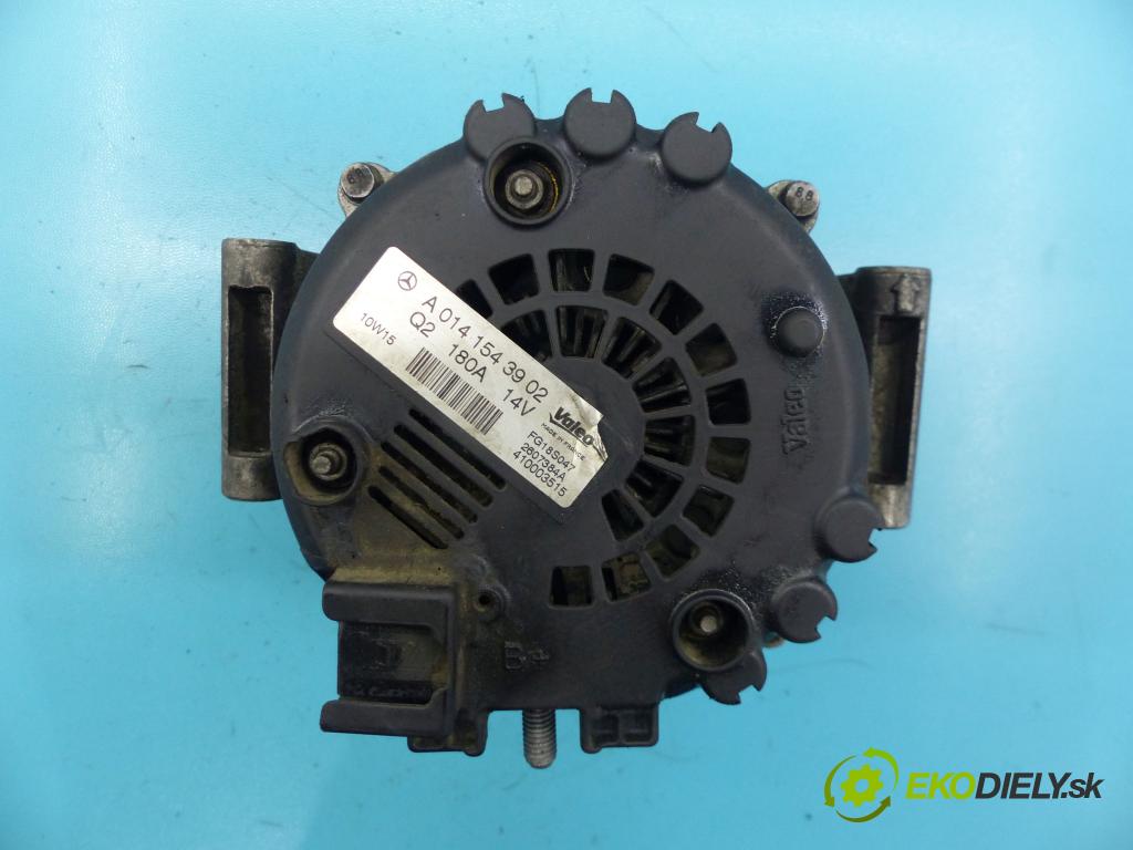 Mercedes GLK X204 2008-2015 2,2.0 cdi 170 hp automatic 125 kW 2143 cm3 5- Alternator A0141543902 (Alternátory)