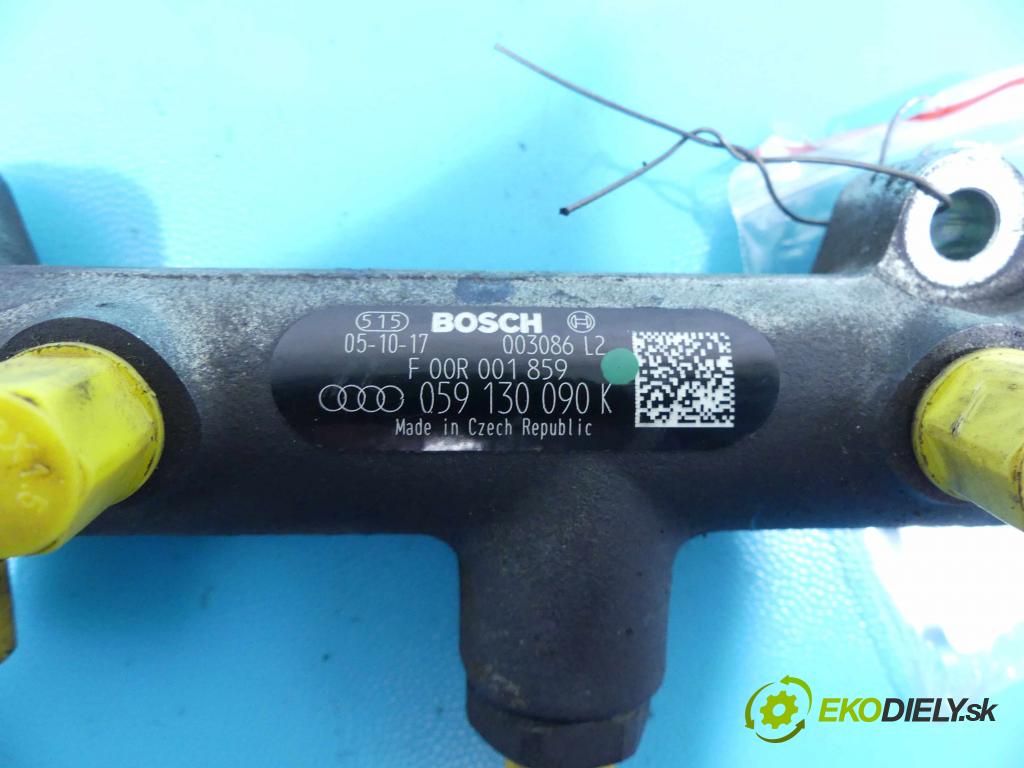 Audi A6 C6 2004-2011 2.7 tdi 163 HP automatic 120 kW 2698 cm3 5- lišta vstrekovacia 059130090K (Vstrekovacie lišty)