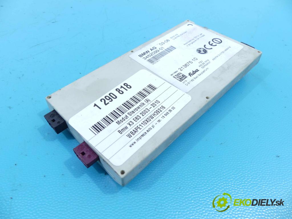 Bmw X3 E83 2003-2010 2.0d 177 HP manual 130 kW 1995 cm3 5- modul riadiaca jednotka 3452099 (Ostatné)