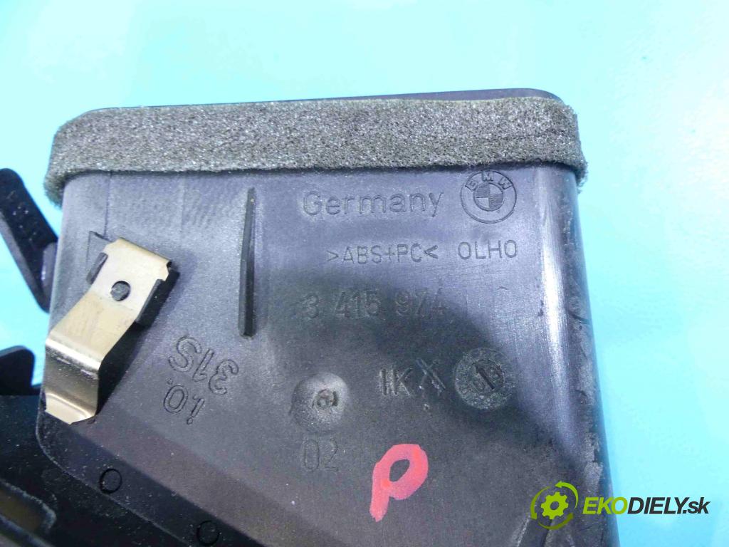 Bmw X3 E83 2003-2010 2.0d 177 HP manual 130 kW 1995 cm3 5- Mřížka: kúrenia stredová 3415974 (Mriežky kúrenia (fukáre))