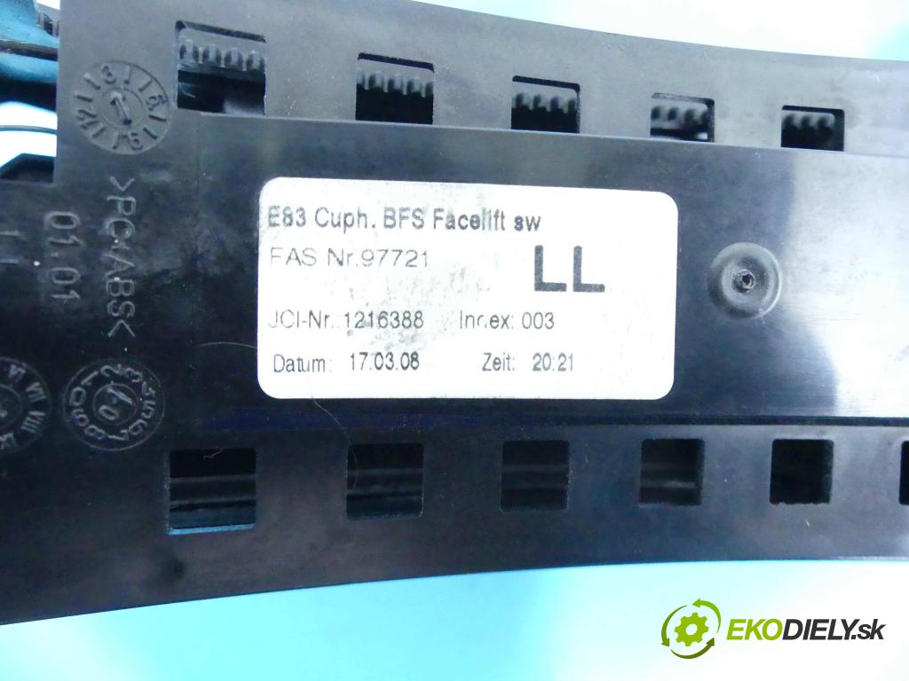 Bmw X3 E83 2003-2010 2.0d 177 HP manual 130 kW 1995 cm3 5- Rukojeť: na nápoje: 3416005 (Úchyty, držiaky na nápoje)