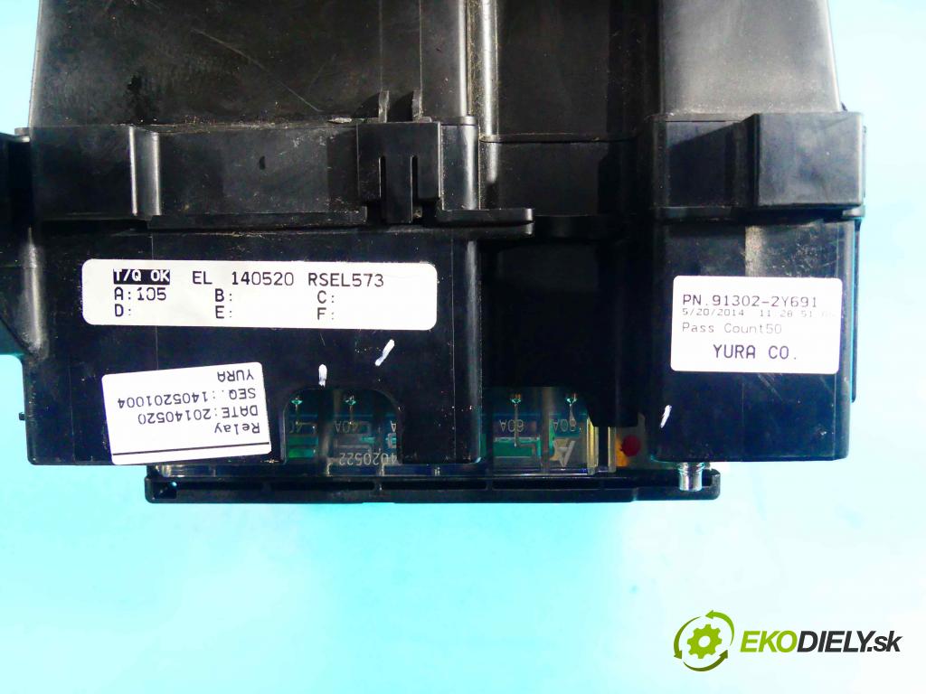 Hyundai Ix35 1.6 Gdi 135 hp manual 99 kW 1591 cm3 5- skříňka pojistková 91302-2Y691 (Pojistkové skříňky)