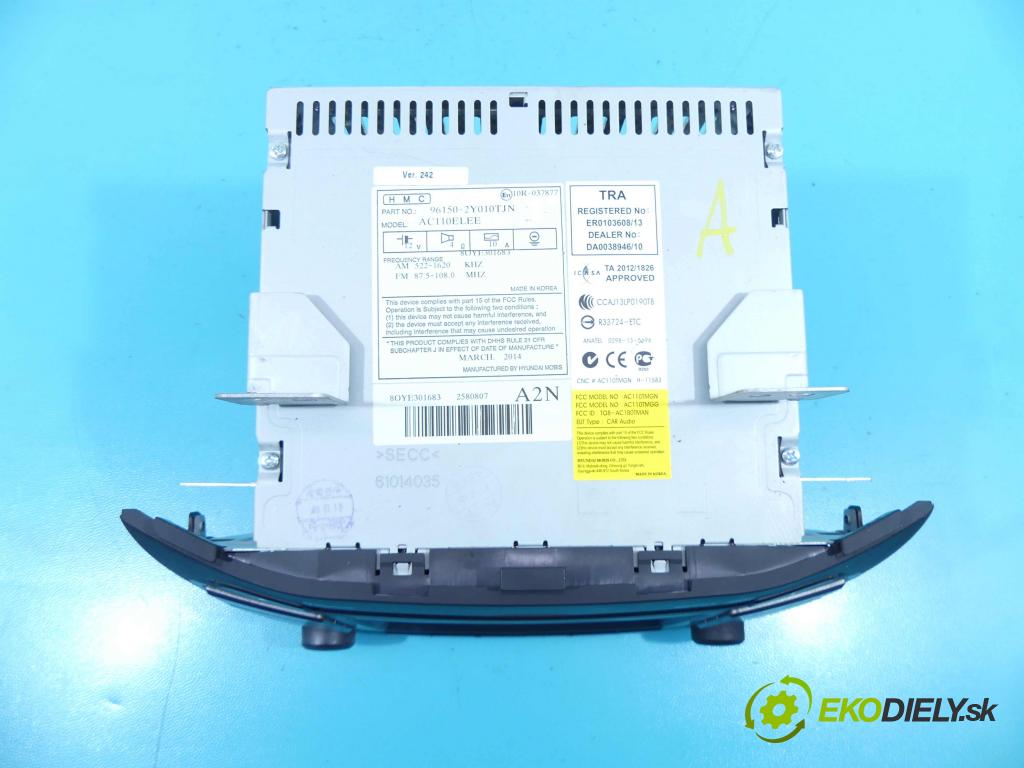 Hyundai Ix35 1.6 Gdi: 135 HP manual 99 kW 1591 cm3 5- Radio originál 96150-2Y010TJN