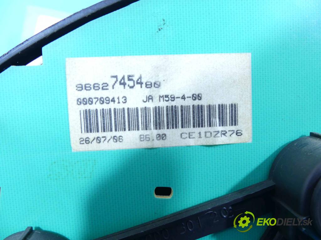 Citroen Berlingo I 1996-2008 1.6 hdi 90 HP manual 66 kW 1560 cm3 5- prístrojovka/ budíky 9662745480 (Prístrojové dosky, displeje)