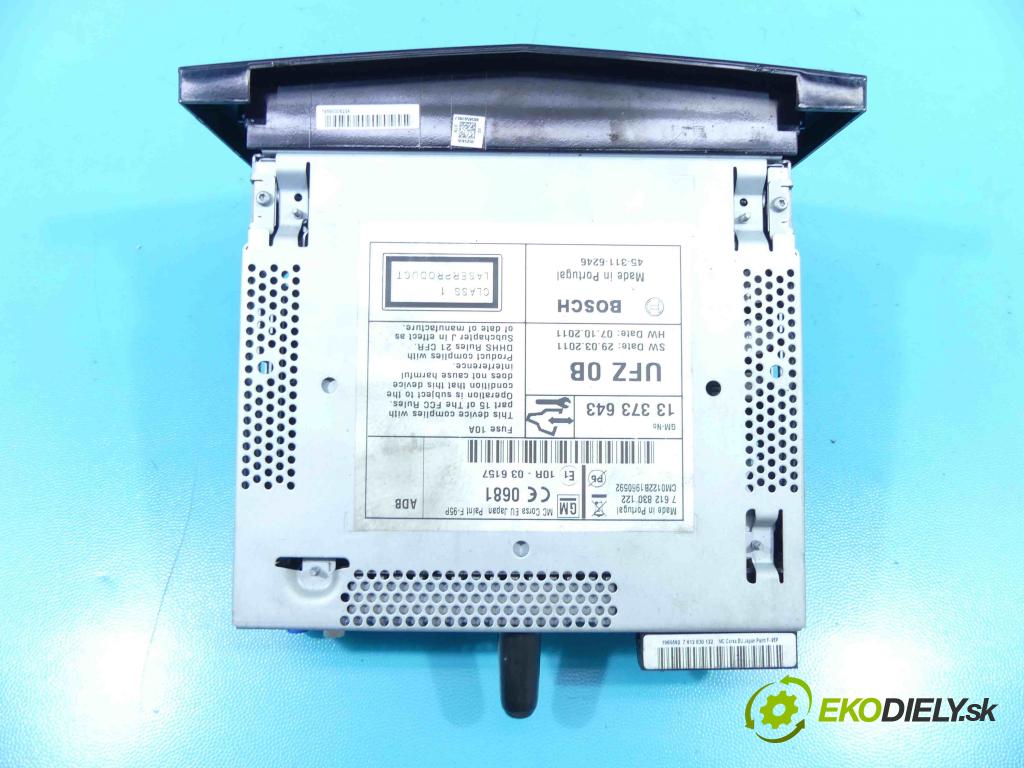 Opel Zafira B 2005-2014 1.7 cdti 125 HP manual 92 kW 1686 cm3 5- Radio originál 13373643