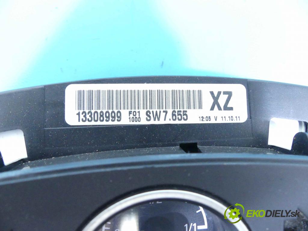 Opel Zafira B 2005-2014 1.7 cdti 125 HP manual 92 kW 1686 cm3 5- prístrojovka/ budíky 13308999 (Prístrojové dosky, displeje)