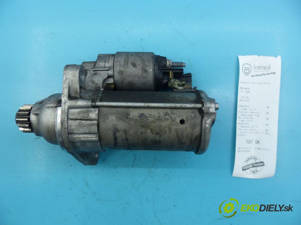 Audi A3 8V 2013-2020 1.5 TFSI 150 HP automatic 110 kW 1498 cm3 5- štartér 0001179516 (Štartéry)