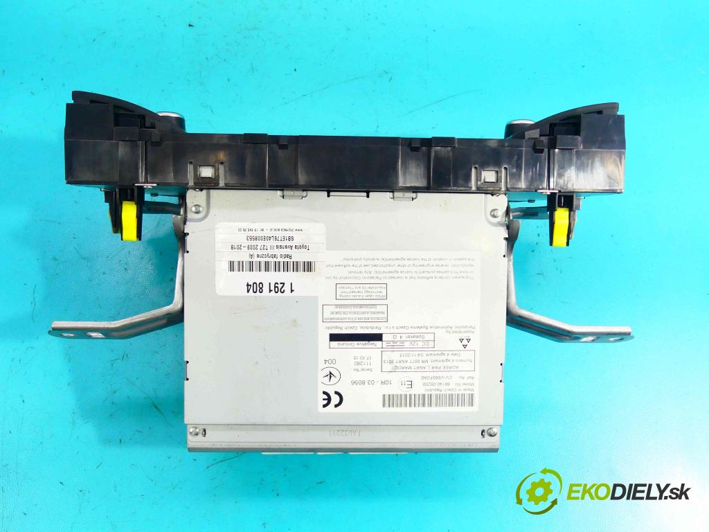 Toyota Avensis III T27 2009-2018 2.0 D4D 143 HP manual 105 kW 1995 cm3 5- Radio originál 86140-05200