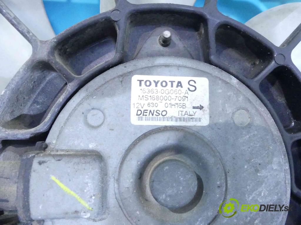 Toyota Avensis II T25 2003-2008 2.2 D-CAT 177 HP manual 130 kW 2231 cm3 5- Ventilátor chladiča 16363-0G060-A