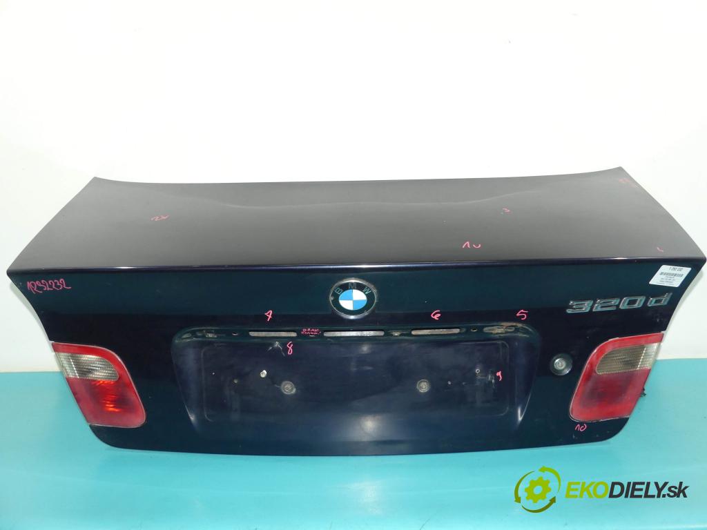 Bmw 3 E46 1998-2007 2.0d 129 hp manual 95 kW 1950 cm3 4- zadní kufrové dveře  (Zadní kapoty)