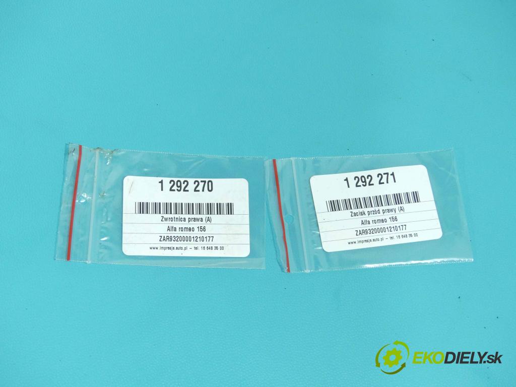 Alfa romeo 156 2.4 jtd 136 HP manual 100 kW 2387 cm3 5- brzdič predné pravý  (Ostatné)