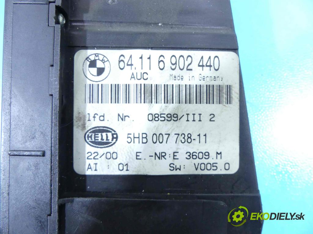 Bmw 3 E46 1998-2007 2.0d 136 HP automatic 100 kW 1951 cm3 5- panel kúrenia 6902440