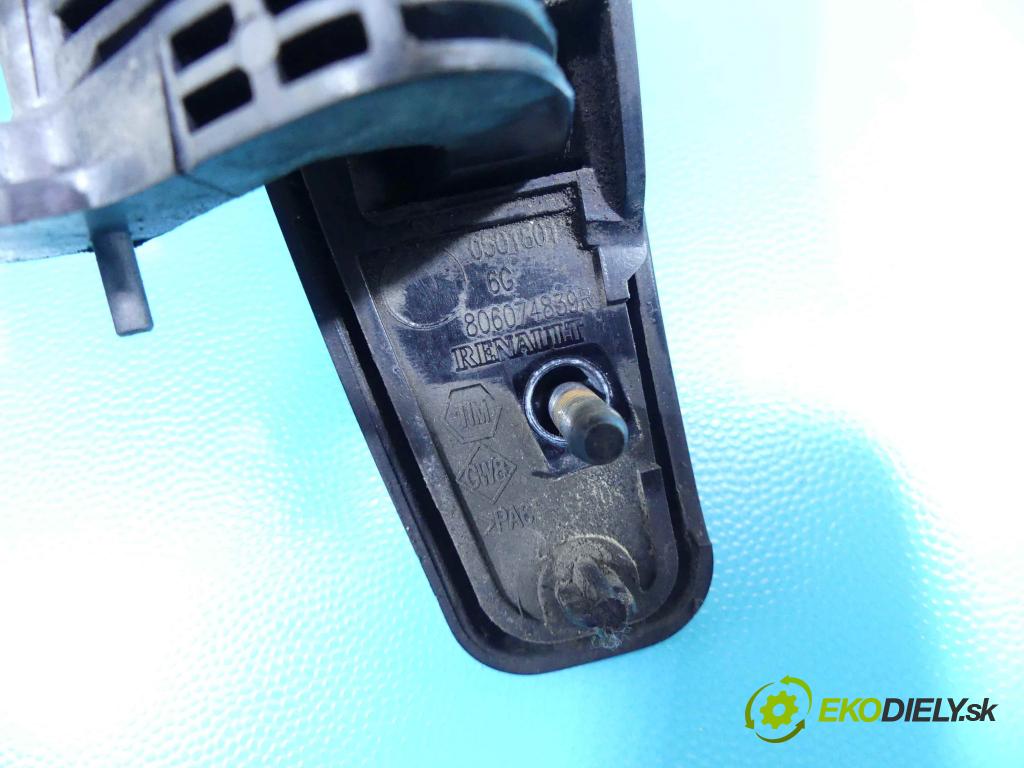 Dacia Duster I 2010-2018 1.6 16v 105 HP manual 77 kW 1598 cm3 5- rukoväť predné ľavé mimo: 806074839R (Vonkajšie predné ľavé)