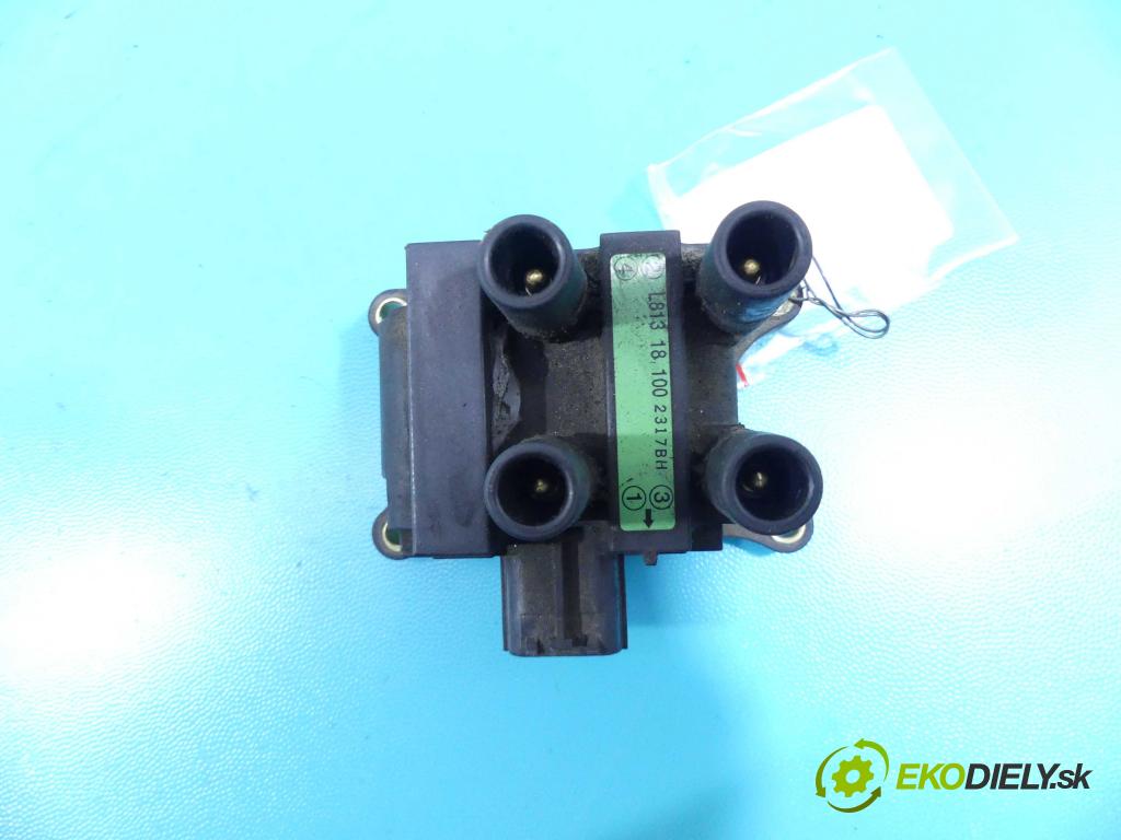 Mazda 6 I GG 2002-2007 2.0 16v 141 HP manual 104 kW 1999 cm3 4- cievka zapaľovacia L81318100 (Zapaľovacie cievky, moduly)