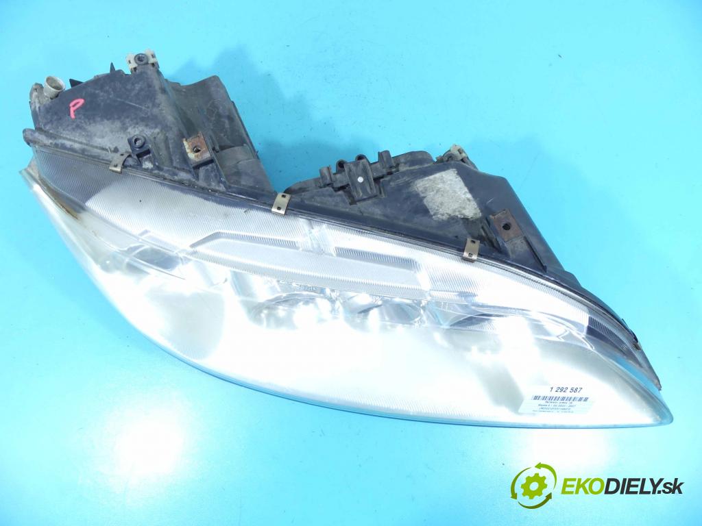 Mazda 6 I GG 2002-2007 2.0 16v 141 HP manual 104 kW 1999 cm3 4- Reflektor: pravý 014002473R (Pravé)