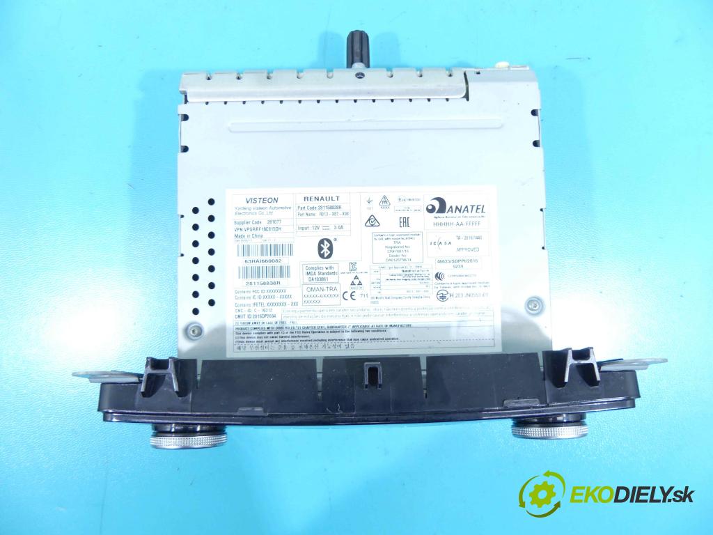 Renault Clio IV 2012-2019 1.5 dci 75 HP manual 55 kW 1461 cm3 5- Radio originál 281158838R