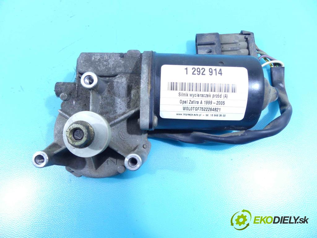 Opel Zafira A 1999-2005 1.6 16v 101 HP manual 74 kW 1598 cm3 5- motor stieračov predné