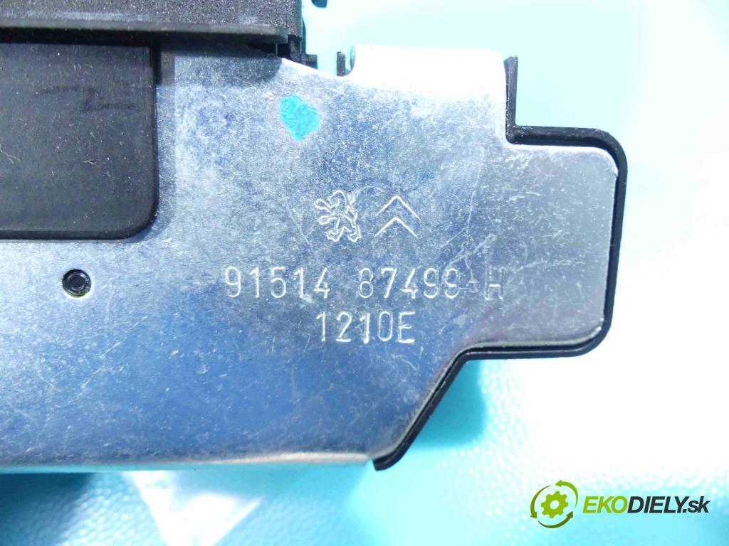 Citroen C3 II 2009-2016 1.4 hdi 68 hp manual 50 kW 1398 cm3 5- zámek kufrových dveří zadní 9684648680