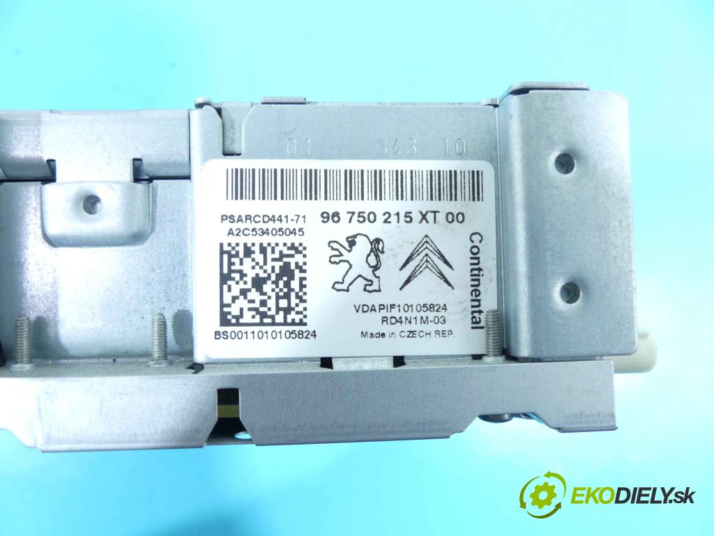 Citroen C3 II 2009-2016 1.4 hdi 68 HP manual 50 kW 1398 cm3 5- Radio originál 96750215XT