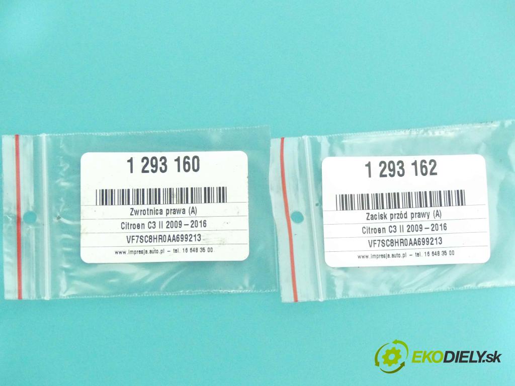 Citroen C3 II 2009-2016 1.4 hdi 68 HP manual 50 kW 1398 cm3 5- náboj pravé  (Náboje)