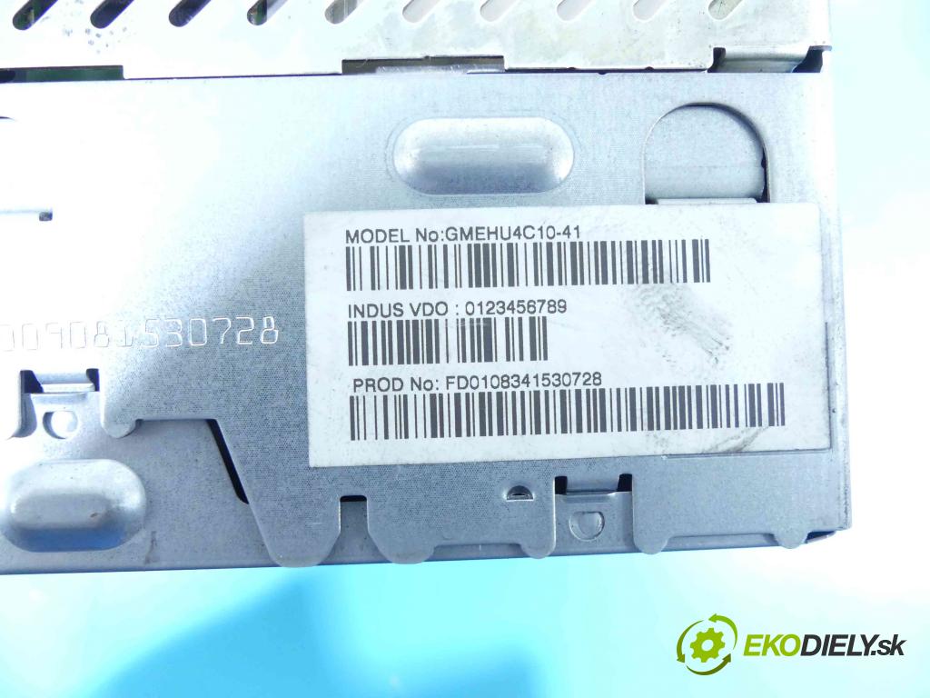 Opel Zafira B 2005-2014 1.7 cdti 110 HP manual 81 kW 1686 cm3 5- Radio originál 13283224