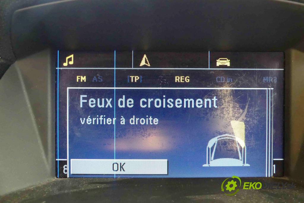 Opel Zafira B 2005-2014 1.7 cdti 110 HP manual 81 kW 1686 cm3 5- Zobrazit: 13275954 (Prístrojové dosky, displeje)