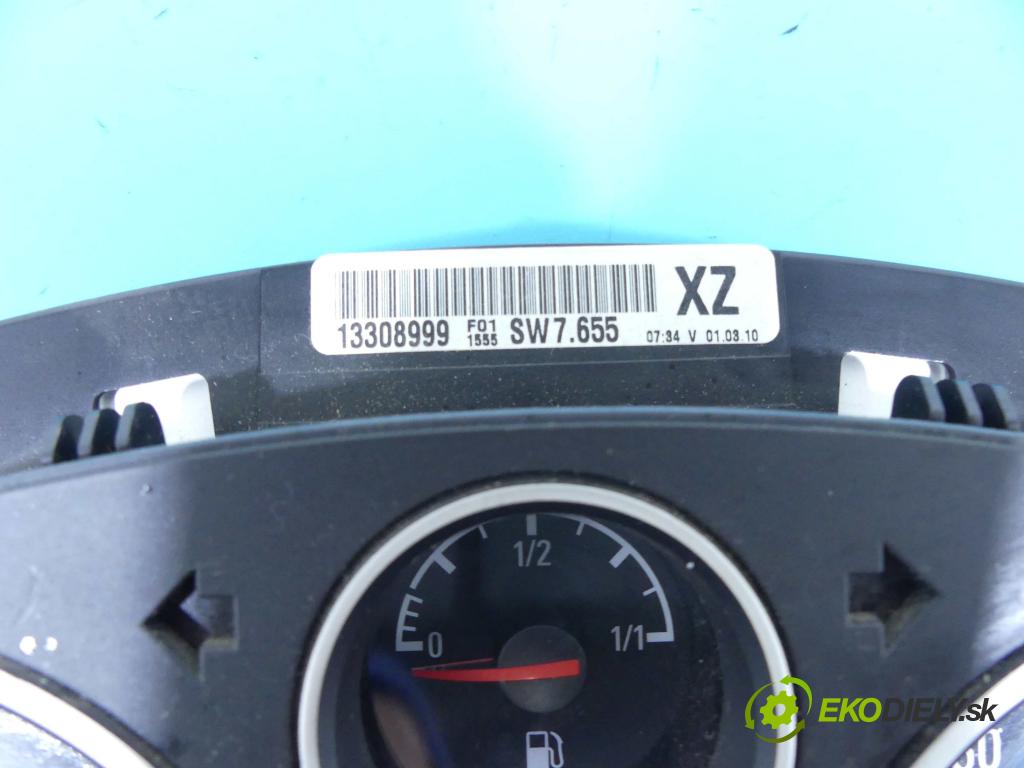 Opel Zafira B 2005-2014 1.7 cdti 110 HP manual 81 kW 1686 cm3 5- prístrojovka/ budíky 13308999 (Prístrojové dosky, displeje)