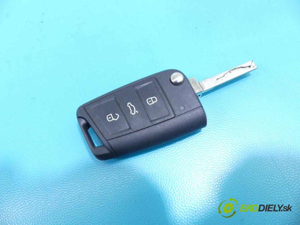 Skoda Fabia III 2014- 1.0 TSI 95 HP manual 70 kW 999 cm3 5- Spínačka 1K0905851 (Spínacie skrinky a kľúče)