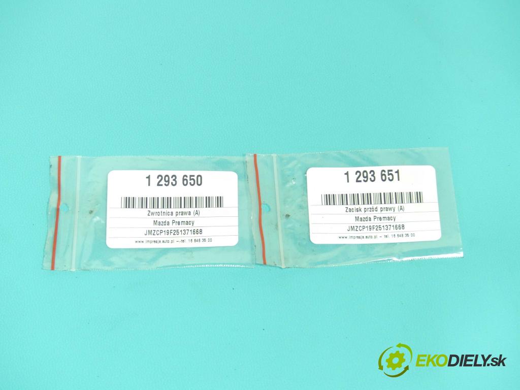 Mazda Premacy 1.8 16v 101 HP manual 74 kW 1840 cm3 5- náboj pravé  (Náboje)