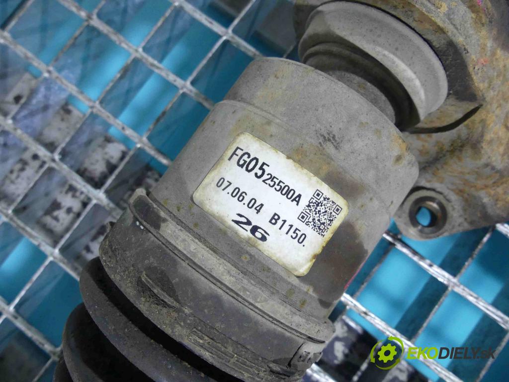 Mazda 3 I BK 2003-2009 1.6 16v 105 HP manual 77 kW 1598 cm3 5- poloos pravé FG0525500A (Poloosy)