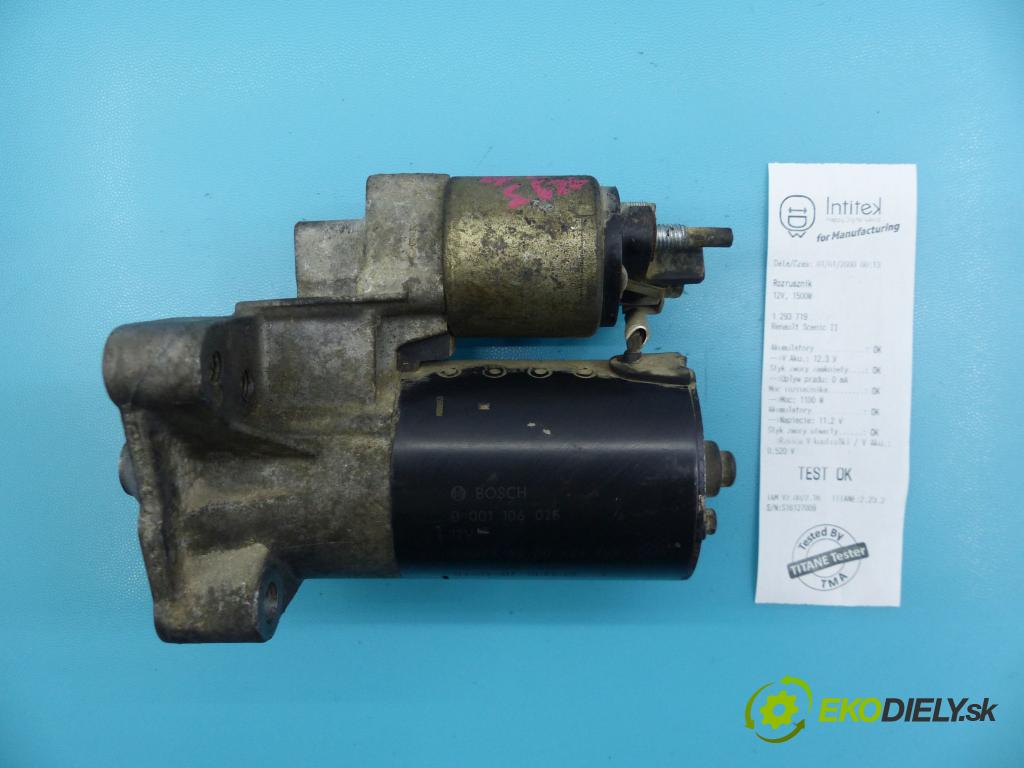 Renault Scenic II 2003-2009 2.0 16v 133 HP manual 98 kW 1998 cm3 5- štartér 0001106023 (Štartéry)