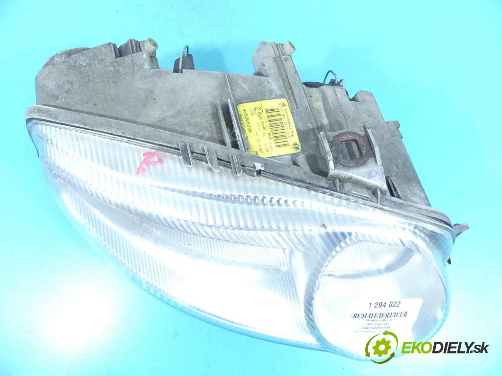 Alfa romeo 147 1.6 16v 105 HP manual 77 kW 1598 cm3 3- Reflektor: pravý  (Pravé)