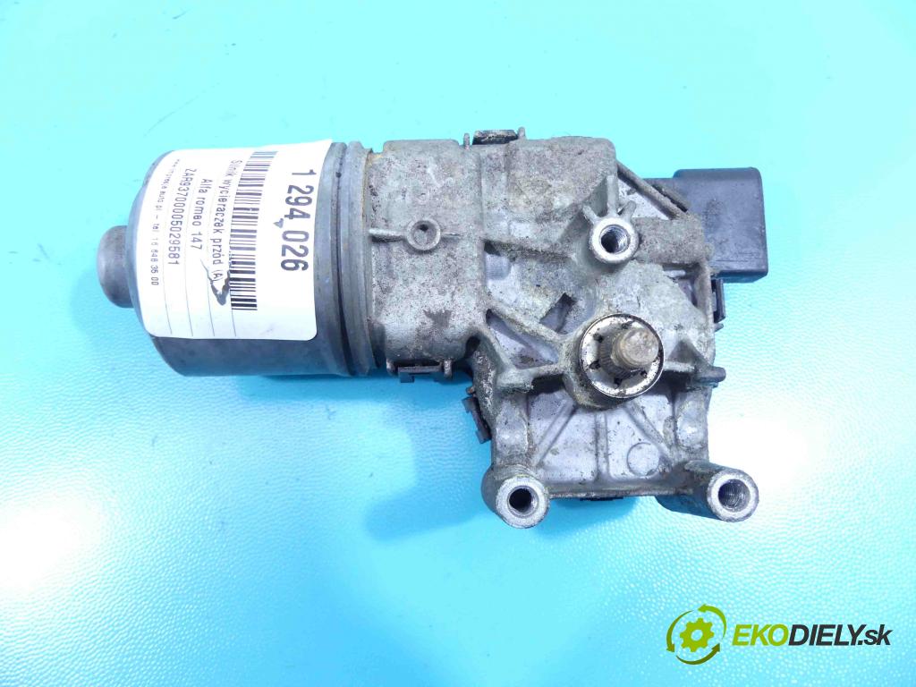 Alfa romeo 147 1.6 16v 105 HP manual 77 kW 1598 cm3 3- motor stieračov predné 0390241514
