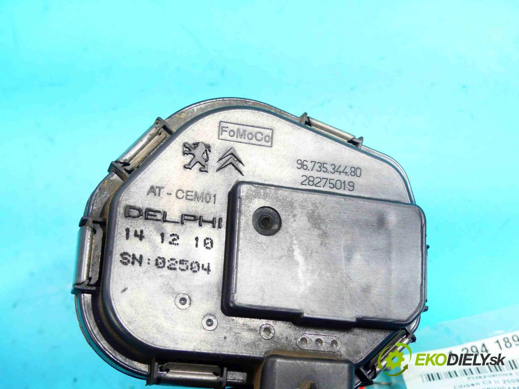 Citroen C3 II 2009-2016 1.4 hdi 68 HP manual 50 kW 1398 cm3 5- klapka 9673534480 (Škrtiace klapky)