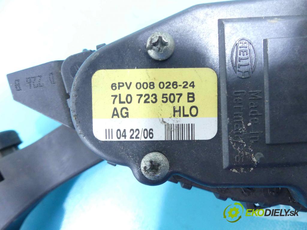 Audi Q7 2005-2015 3.0 tdi 211KM automatic 155 kW 2967 cm3 5- pedále 7L0723507B (Pedále)