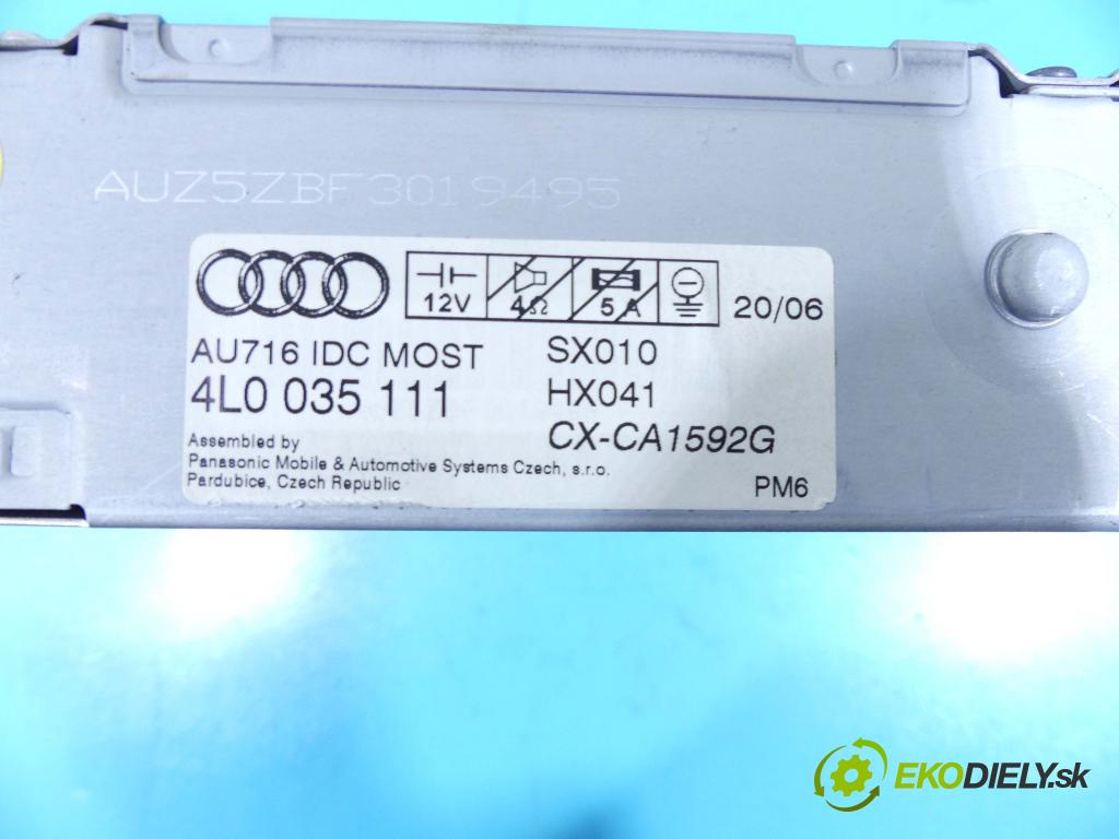 Audi Q7 2005-2015 3.0 tdi 211KM automatic 155 kW 2967 cm3 5- Měnič: cd 4L0035111 (CD měniče)