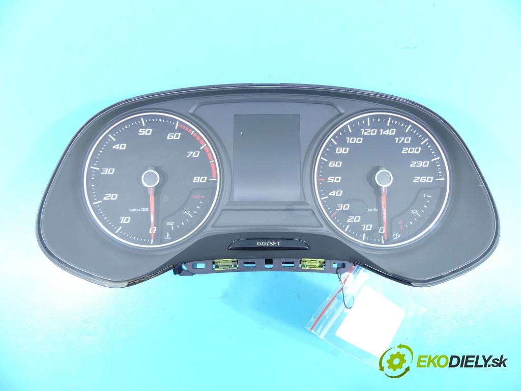 Seat Leon III 2012-2020 1.4 TSI 150 HP manual 110 kW 1395 cm3 5- prístrojovka/ budíky 7F0920740D (Prístrojové dosky, displeje)