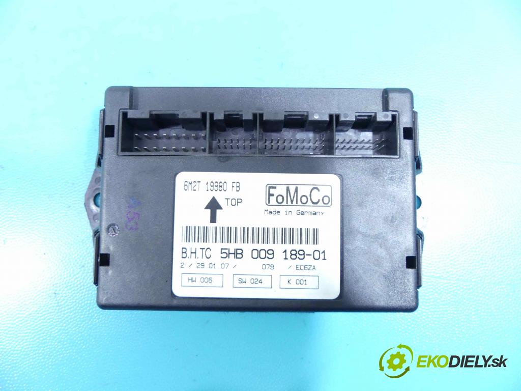 Ford Galaxy Mk2 2006-2015 2.0 tdci 140 HP manual 103 kW 1997 cm3 5- modul riadiaca jednotka 6M2T19980FB (Ostatné)