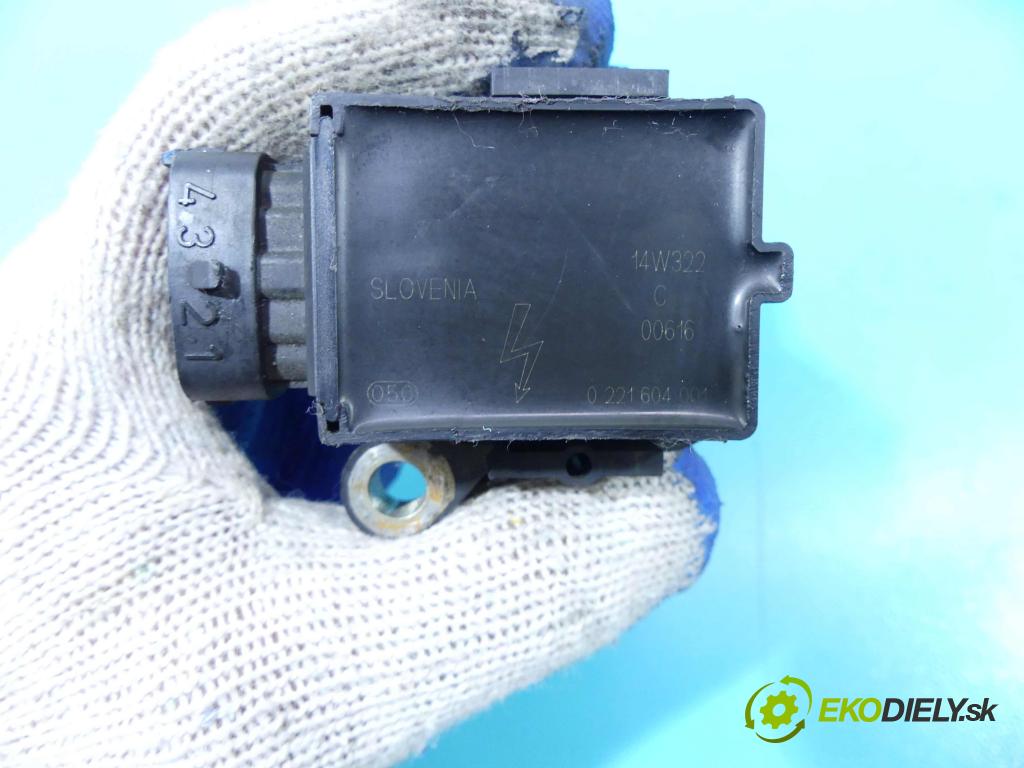 Volvo S80 I 1998-2006 2.0 T 179KM manual 132 kW 1984 cm3 4- cievka zapaľovacia 0221604001 (Zapaľovacie cievky, moduly)