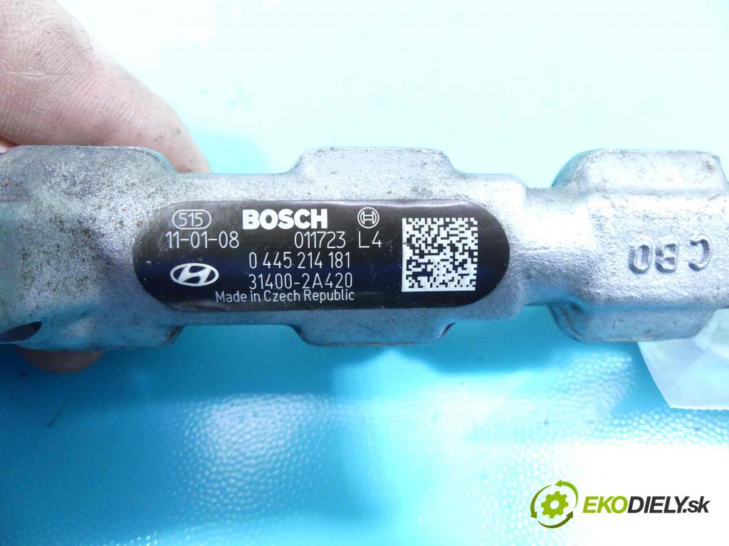 Hyundai I30 I 2007-2012 1.6 crdi 116 HP manual 85 kW 1582 cm3 5- lišta vstrekovacia 0445214181 (Vstrekovacie lišty)