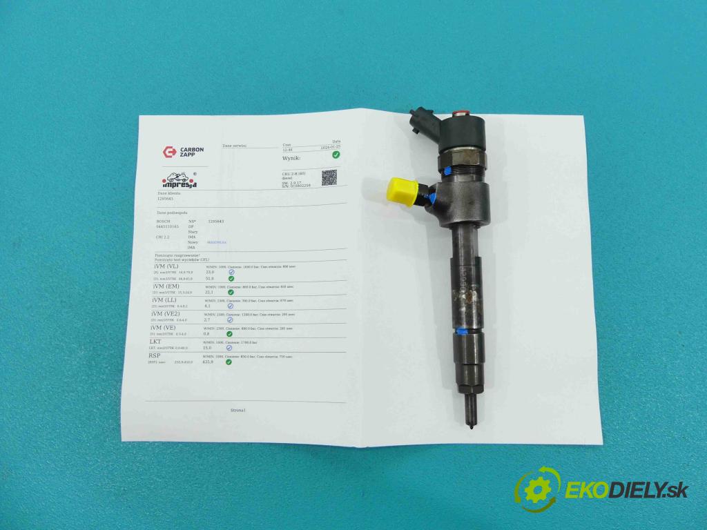 Saab 9-3 II 2002-2012 1.9 TiD 120 HP manual 88 kW 1910 cm3 4- vstrek 0445110165 (Vstrekovače)
