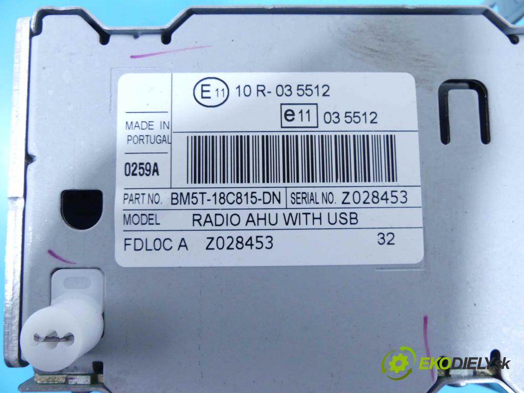Ford Focus Mk3 2010-2018 1.0 T 125 HP manual 92 kW 998 cm3 5- Radio originál BM5T-18C815-DN